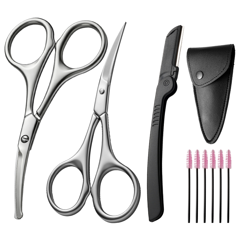 Men'S Grooming Eyebrow Trimming - 1/9 adet Paslanmaz Çelik Kaş Burun
