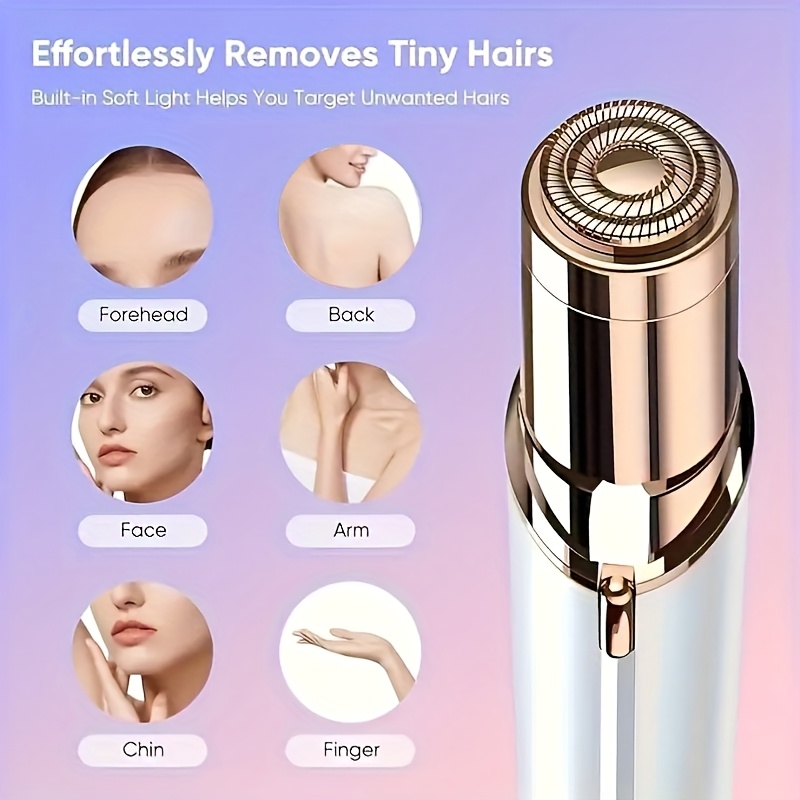 Eyebrow Razor Trimmer - Elektrikli Ruj Tipi Kaş Düzeltici, Kadınlar