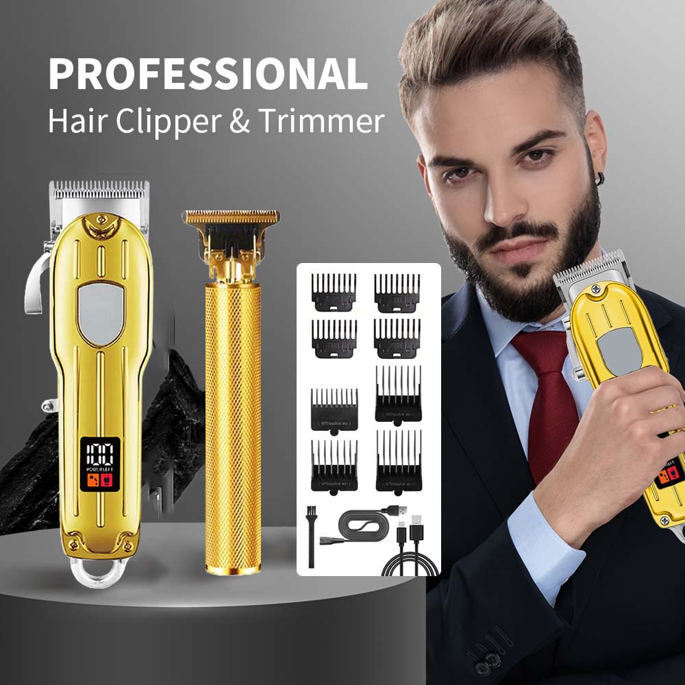 Men'S Grooming Electric Trimmer - Erkekler için 2'si 1 Arada Elektrikli