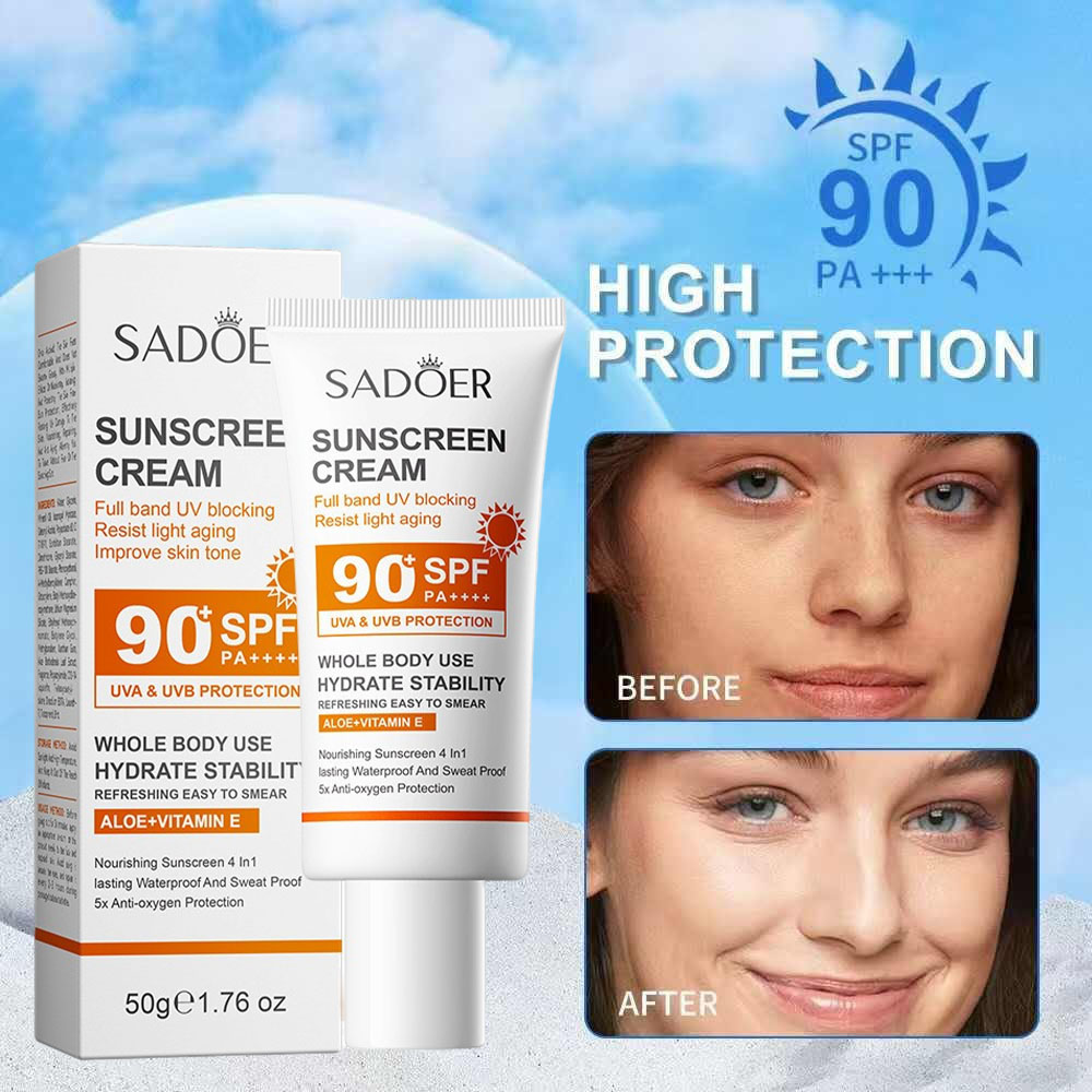 Face Moisturizer Spf - Yüksek Korumalı Sadoer Güneş Koruyucu Krem