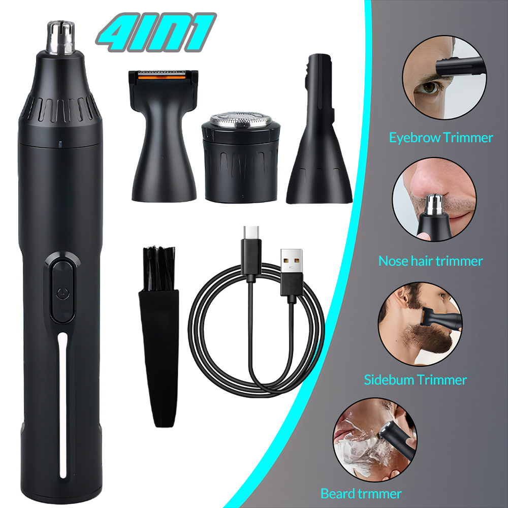 Men'S Grooming Eyebrow Trimming - Taşınabilir 4'ü 1 Arada Erkek Yüz