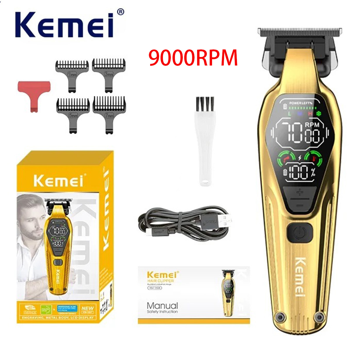 Kemei Erkek Saç Kesme Makinesi - Grooming Men'S Eyebrows incelemesi ve fiyatı