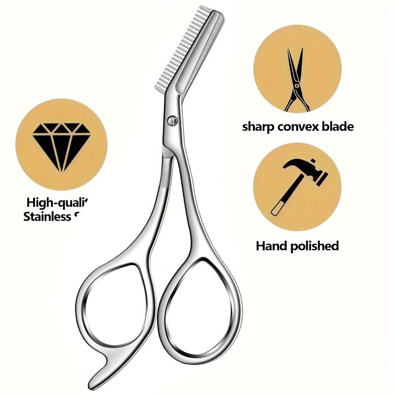 Paslanmaz Çelik Kaş Makası Tar - Men'S Grooming Eyebrow Trimming incelemesi ve fiyatı