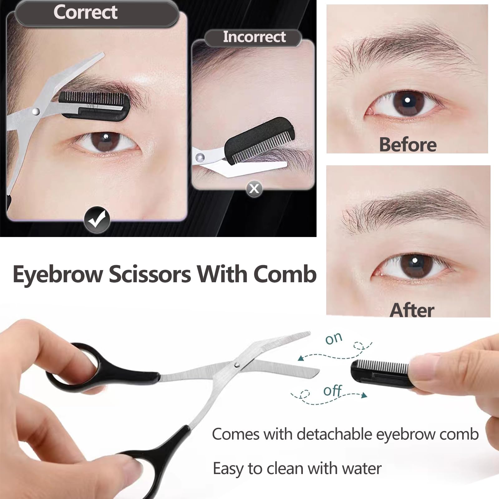 Kamallı Kaş Makası Erkekler ve - Grooming Men'S Eyebrows incelemesi ve fiyatı
