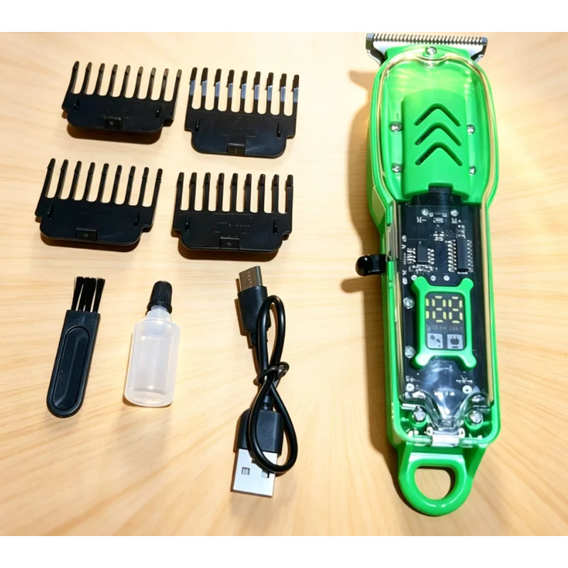 USB Şarj Edilebilir Şeffaf Saç - Men'S Grooming Electric Trimmer incelemesi ve fiyatı