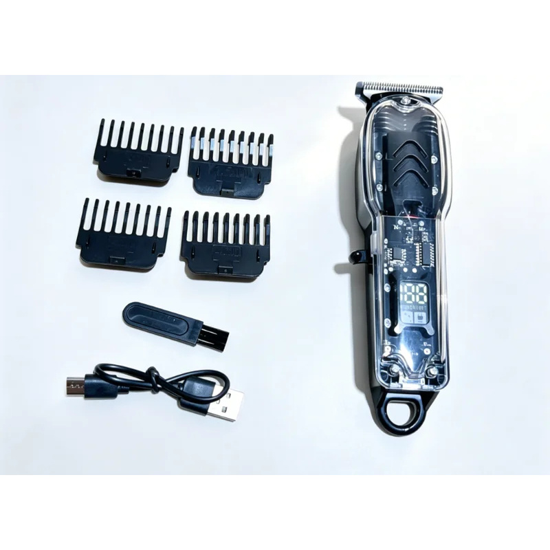 USB Şarj Edilebilir Şeffaf Saç - Men'S Grooming Electric Trimmer incelemesi ve fiyatı